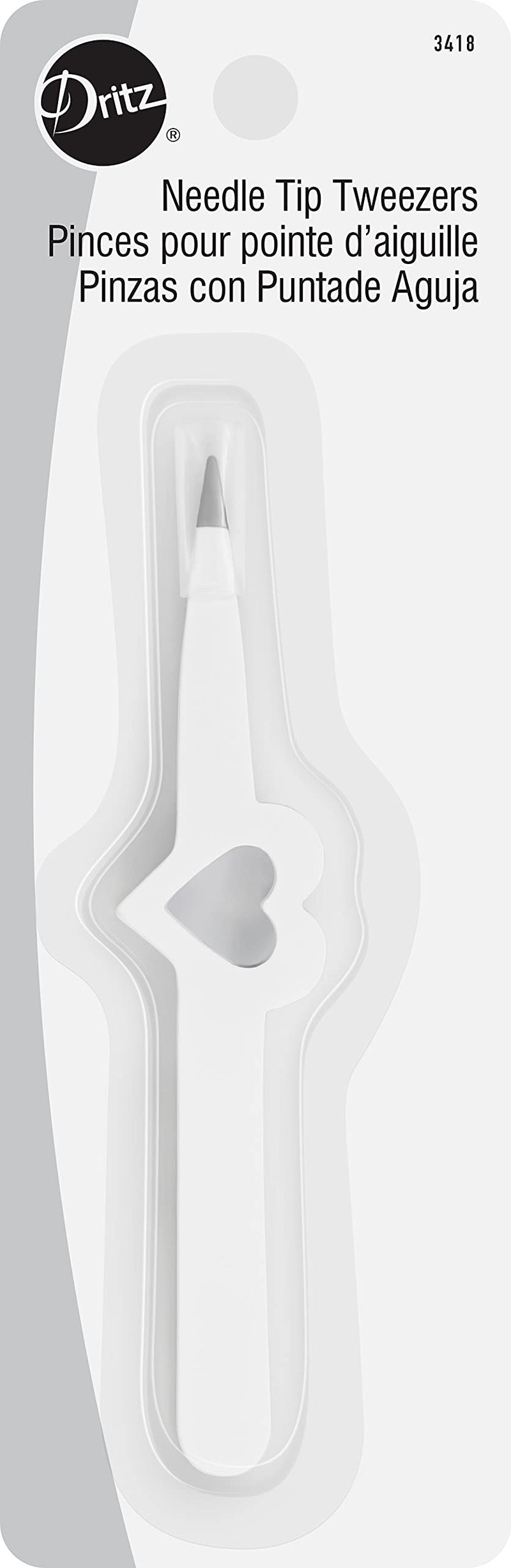 Dritz Quilting Dritz 3418 Tweezers with Needle Tip,White - Image 1